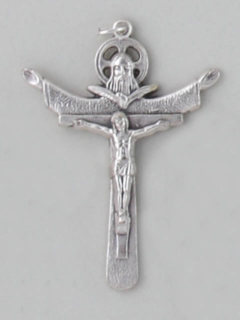 Trinity Crucifix 55cm Silver