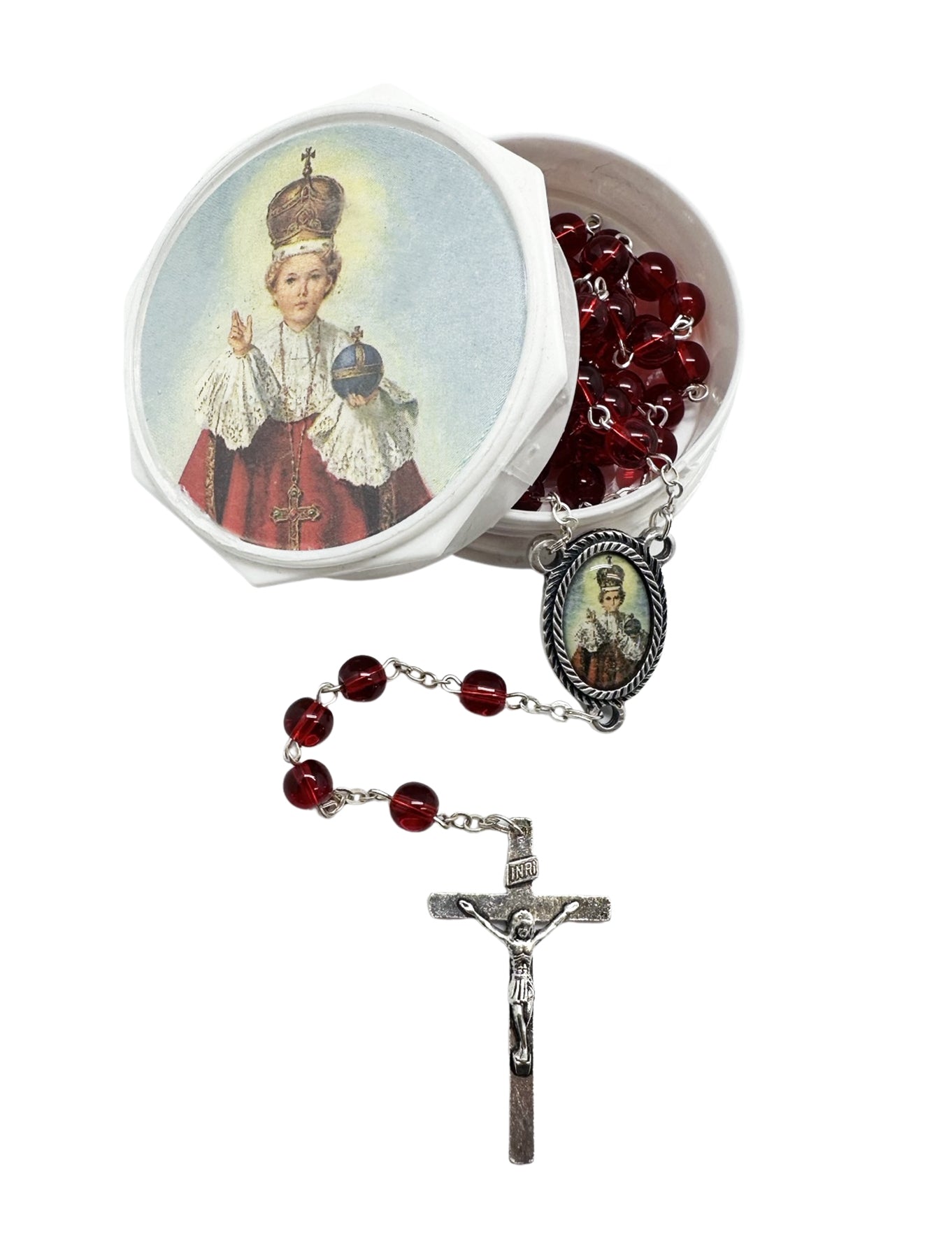 Glass Boxed Rosary-IOP