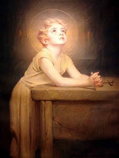 A4 Print - Child Jesus Praying