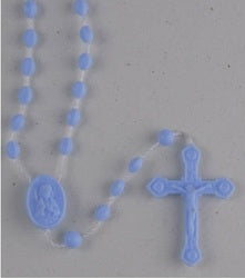 Plastic Rosary: Blue