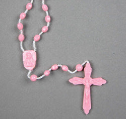 Plastic Rosary: Pink