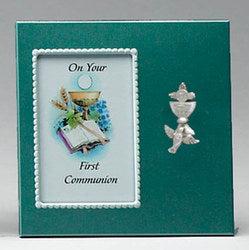 First Communion Blue Photo Frame 10 x 10cm