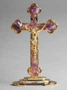 Standing Crucifix Gilt & Amethyst