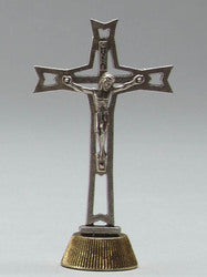 Metal Standing Crucifix with Magnetic Base 7 cm