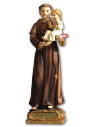 Statue St Anthony Resin 15cm