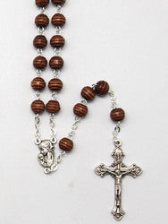 Brown Wood Carpino Rosary Beads