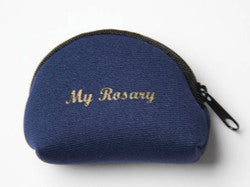 Neoprene Rosary Purse - Blue