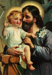 A4 Print - St Joseph and Jesus