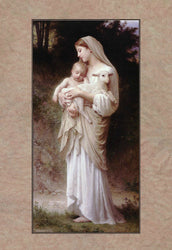 A4 Print - Our Lady, Child and Lamb