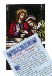 In Sinu Jesu Prayer Card - Chaplet of Reparation or Offering of the Precious Blood for Priests