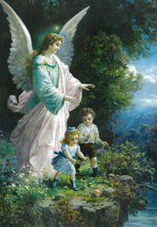 A4 Print - Guardian Angel with Children