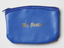 Rosary Zip Purse Blue